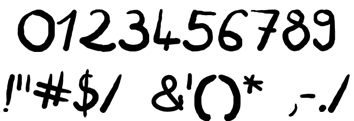 FoieCanape Font OTHER CHARS