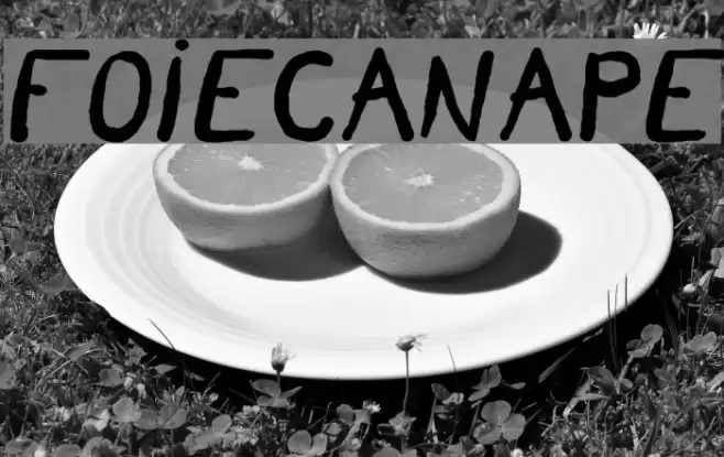 FoieCanape Font examples
