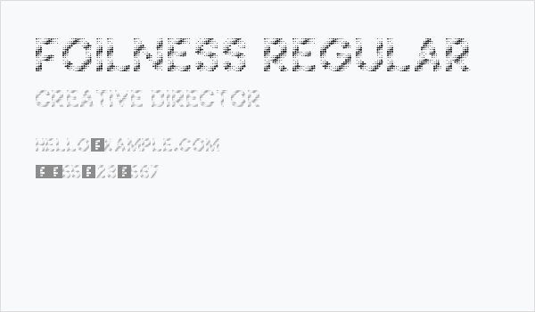 Foilness Regular Business Card