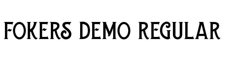 Fokers DEMO Regular Font FFonts net Fokers DEMO Regular Font FFonts net