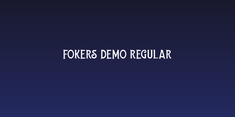 Fokers DEMO Regular Social Header