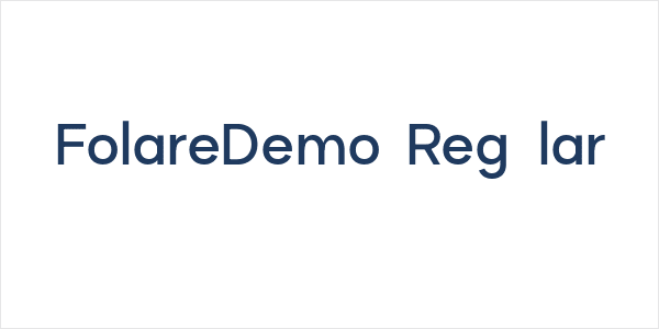 FolareDemo Regular Logo