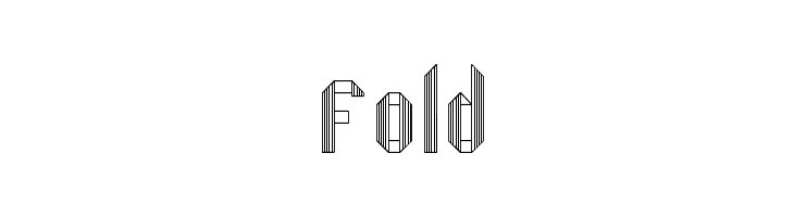 Fold Font