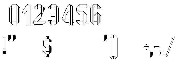 Fold Font OTHER CHARS