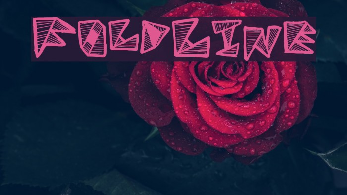 FoldLine Font examples