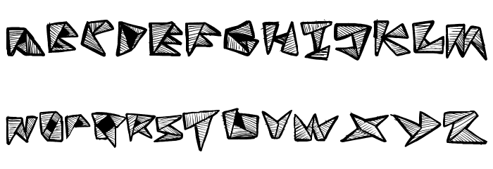 FoldLine Font LOWERCASE