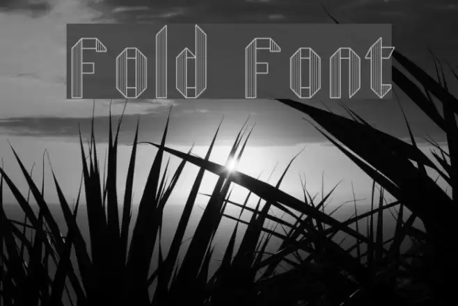 Fold Font examples