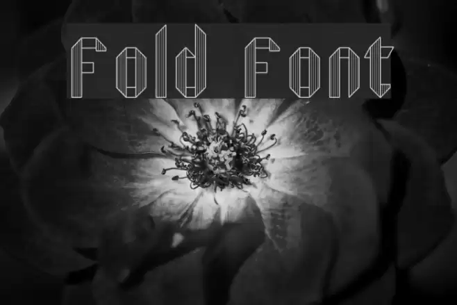 Fold Font examples