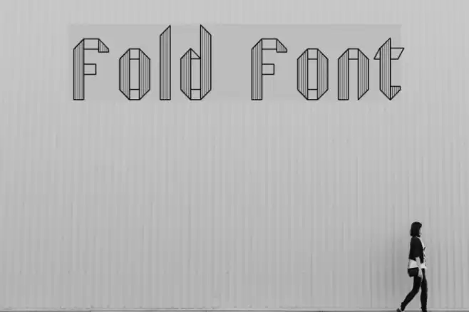 Fold Font examples