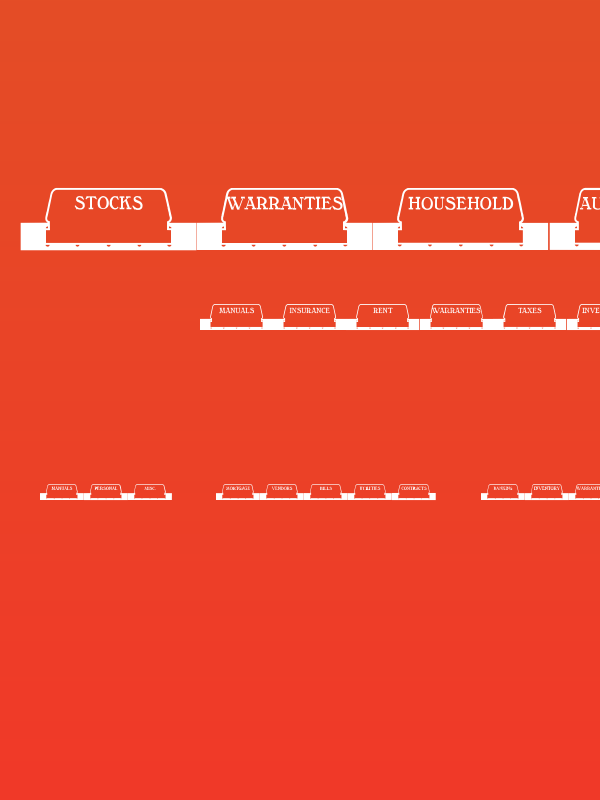 Folder Tabs JL Poster