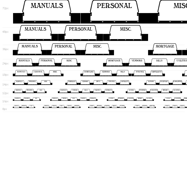 Folder Tabs JL Waterfall