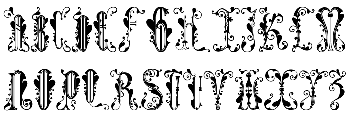 Folhas Caps Font OTHER CHARS