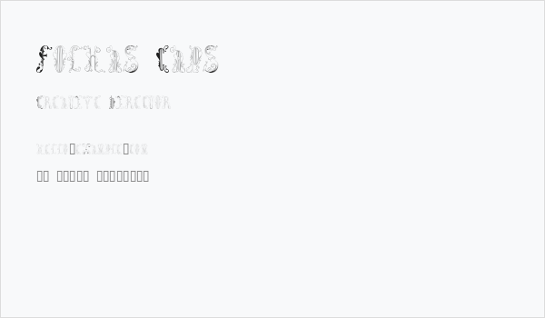 Folhas Caps Business Card