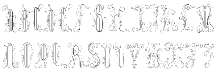 Folhas Caps Font LOWERCASE