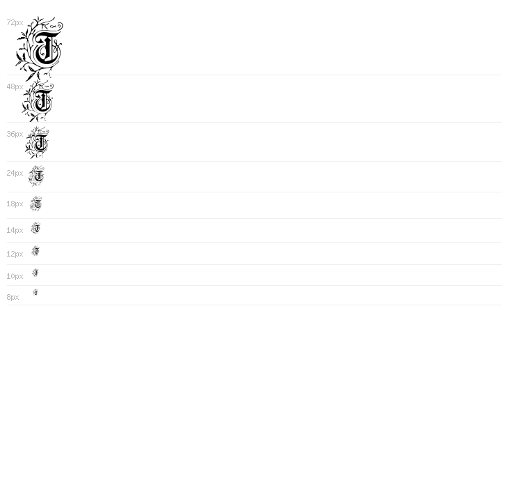 Foliar Initials Waterfall