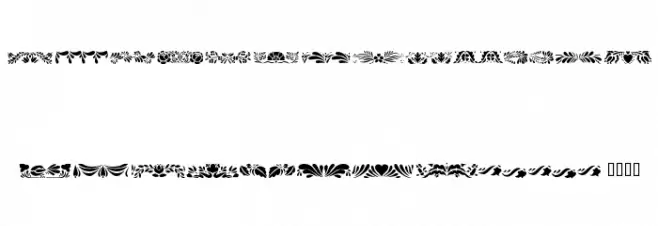 Folk Art Dividers Font Litere mari