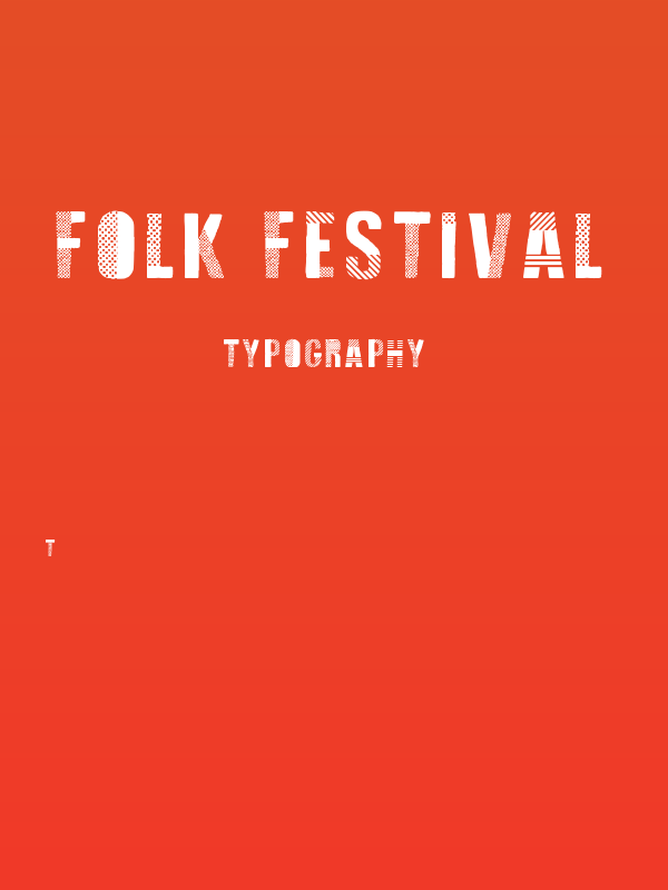 Folk Festival Poster