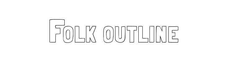 Folk outline  नि: शुल्क फ़ॉन्ट्स डाउनलोड