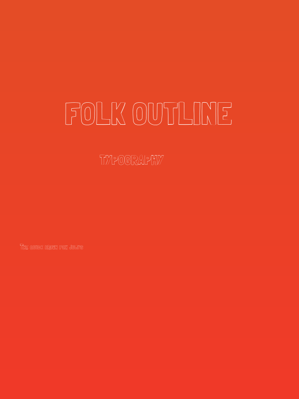 Folk outline Poster
