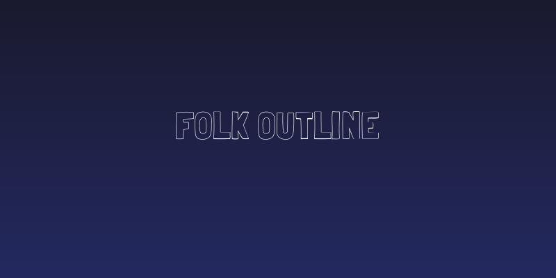Folk outline Social Header