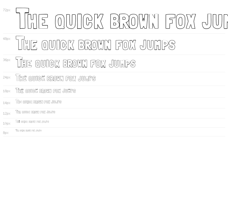 Folk outline Waterfall