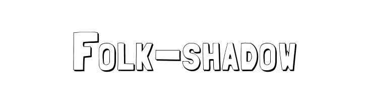 Folk-shadow Font