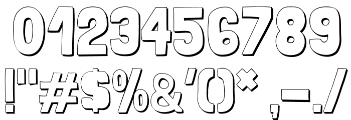 Folk-shadow Font OTHER CHARS