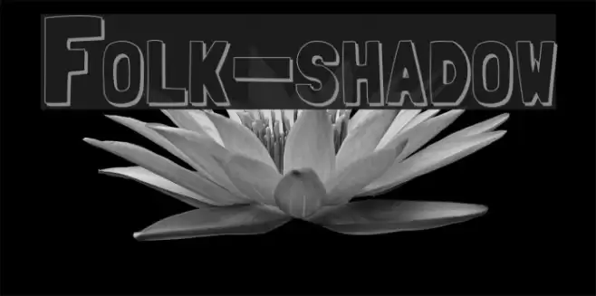 Folk-shadow Font examples