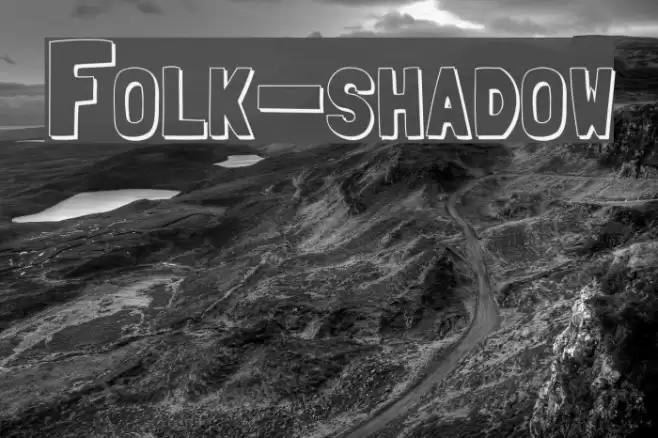 Folk-shadow Font examples