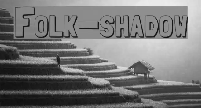 Folk-shadow Font examples