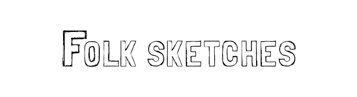 Folk sketches Font