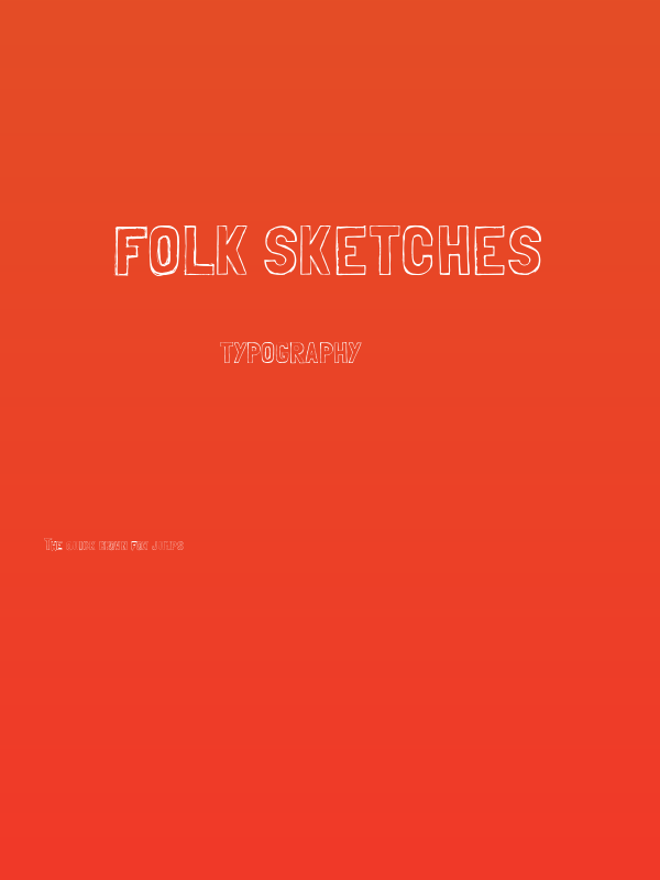 Folk sketches Poster