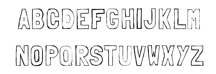 Folk sketches Font LOWERCASE