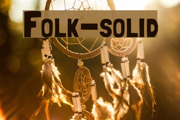 Folk-solid Caratteri examples