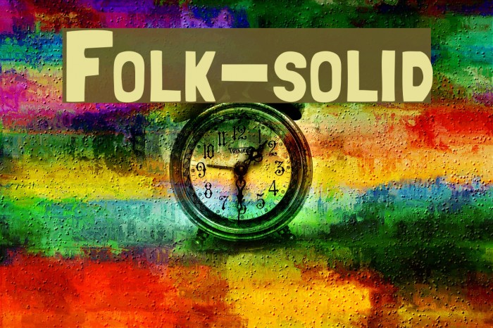 Folk-solid Caratteri examples