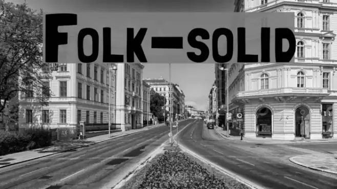 Folk-solid Font examples