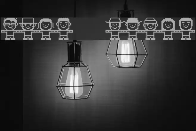 Folk white Font examples