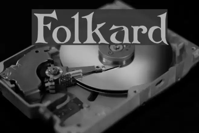 Folkard Font examples