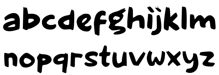 Folking Font LOWERCASE