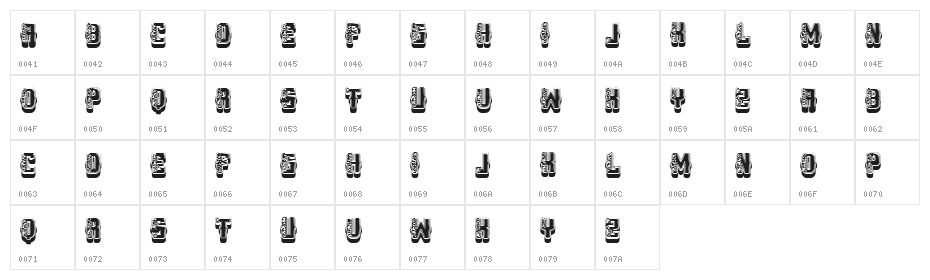 Folklore Regular Character Map