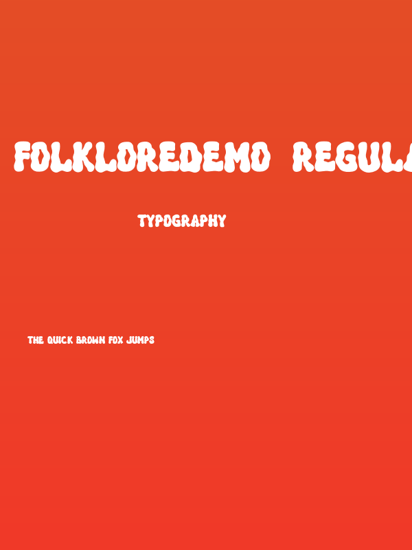 FolkloreDEMO-Regular Poster