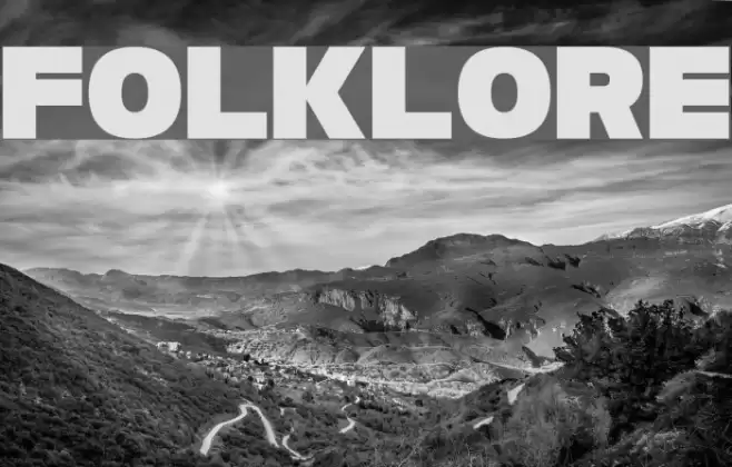 Folklore Font examples