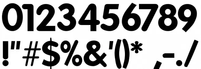 Folks-Bold Font OTHER CHARS