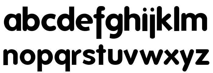 Folks-Bold Font LOWERCASE