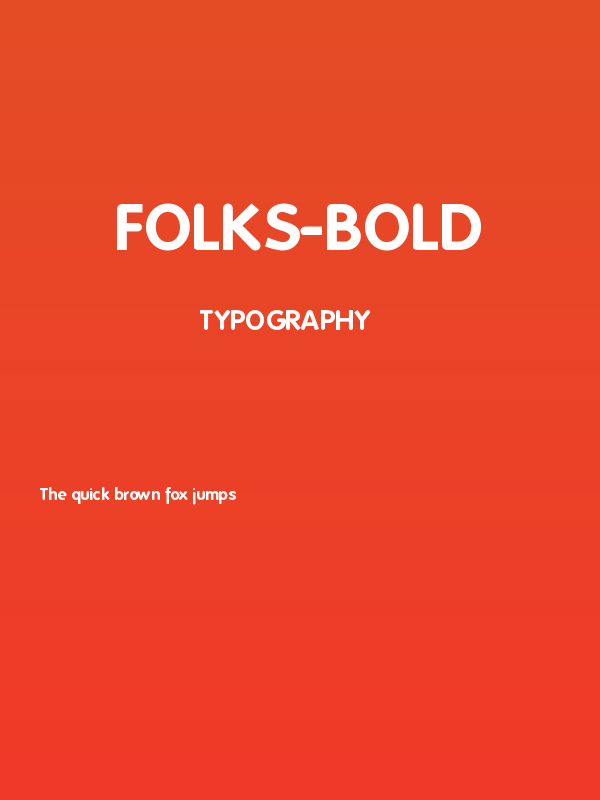 Folks-Bold Poster