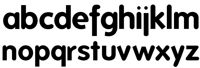 Folks-Bold Font LOWERCASE