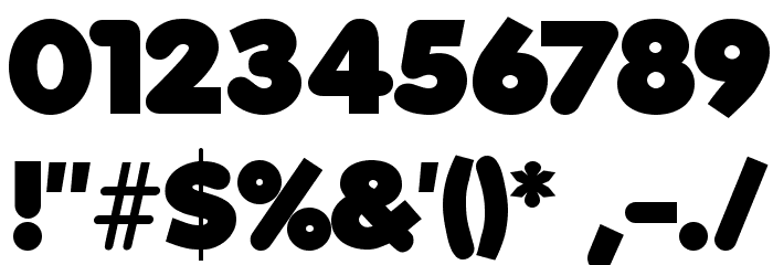 Folks-Heavy Font OTHER CHARS