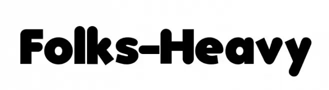 Folks-Heavy  Frei Schriftart Herunterladen