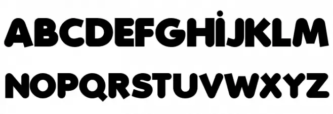 Folks-Heavy Font Litere mari