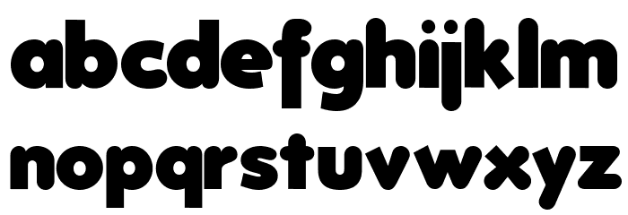Folks-Heavy Font LOWERCASE